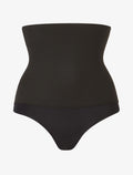 EUGÉNIE | Culotte gainante à taille empire texturée - noir - noir