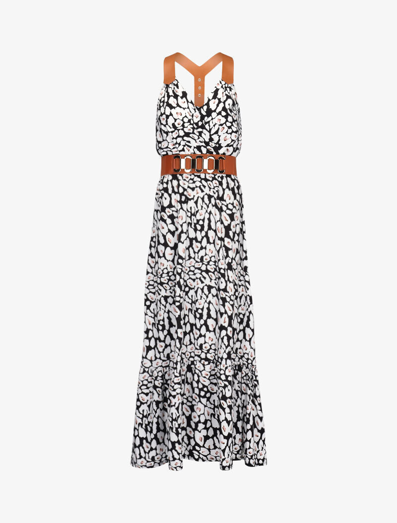 LOOK CAMILLE - robe noire en simili