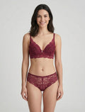 ANAÏS | Ensemble lingerie en dentelle irisée - Prune
