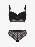 ARIANE | Ensemble lingerie en dentelle - Noir
