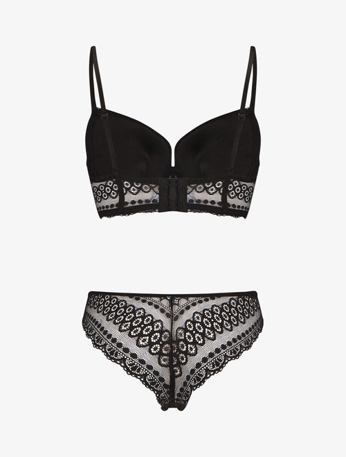 ARIANE | Ensemble lingerie en dentelle - Noir