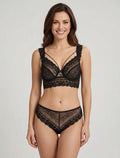 ARLETTE | Ensemble lingerie en dentelle à liens - Noir (bis)