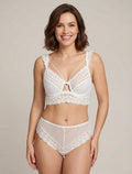 ARLETTE | Ensemble lingerie en dentelle à liens - Blanc