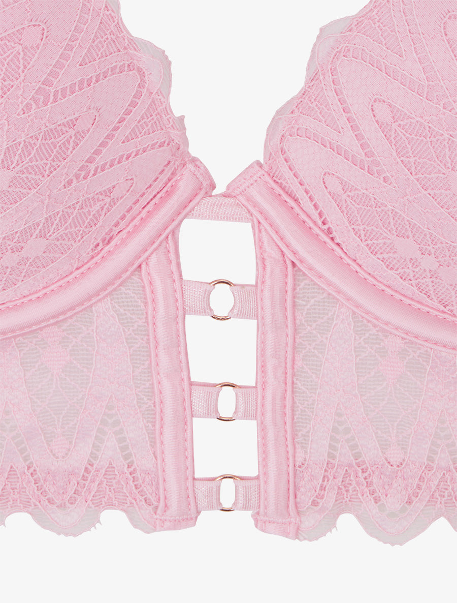 ÉMILIE | Ensemble lingerie style corset - Rose