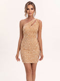 SÉRAPHINE | Robe courte à sequins, sans manches