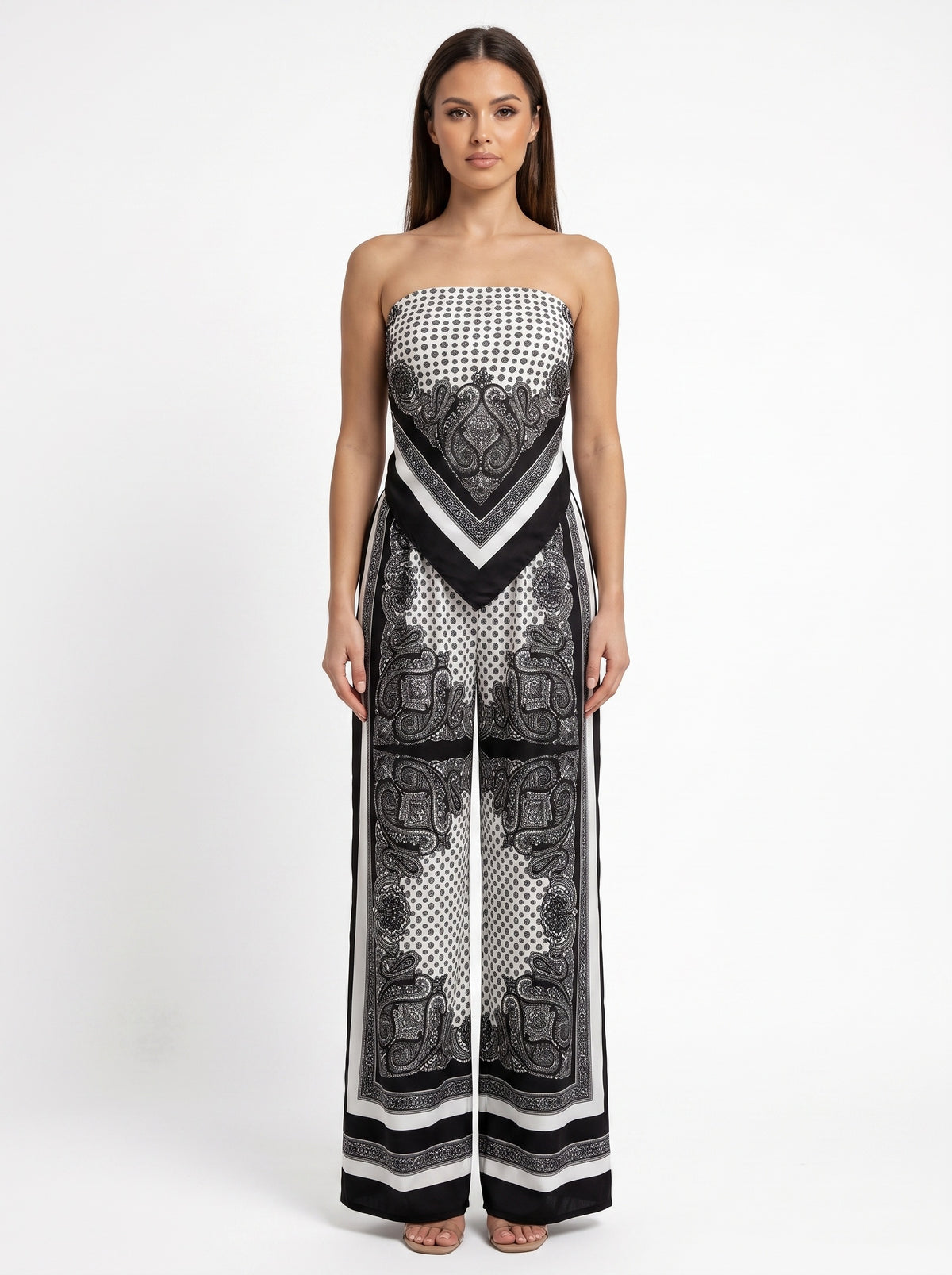 MARBELLA | Ensemble caraco imprimé et pantalon large