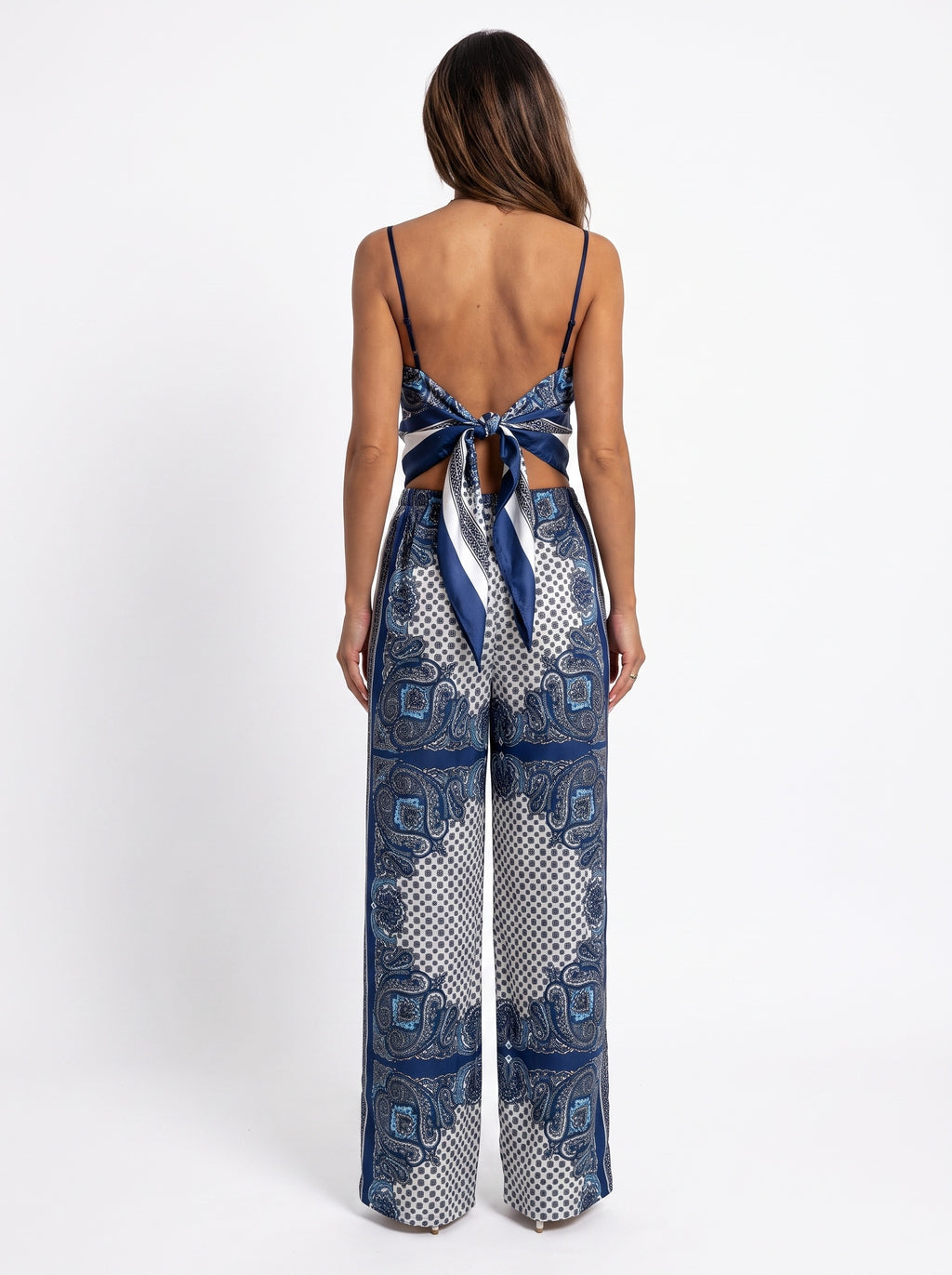 MARBELLA | Ensemble caraco imprimé et pantalon large