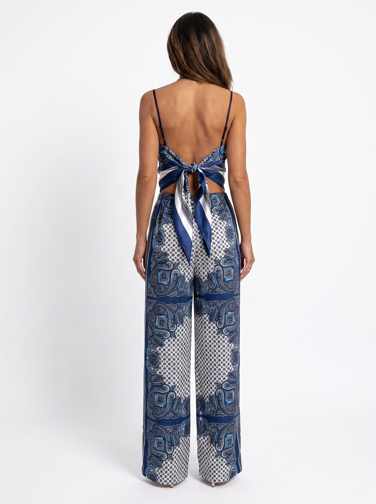 MARBELLA | Ensemble caraco imprimé et pantalon large