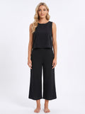 SOFIA | Ensemble débardeur col rond et pantalon large