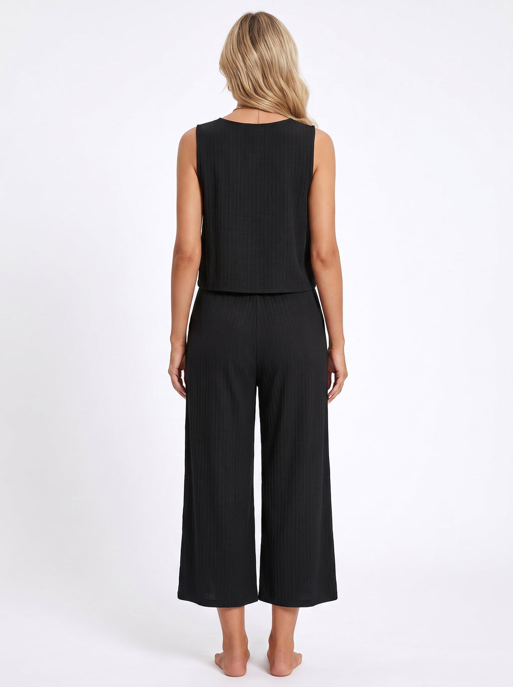 SOFIA | Ensemble débardeur col rond et pantalon large