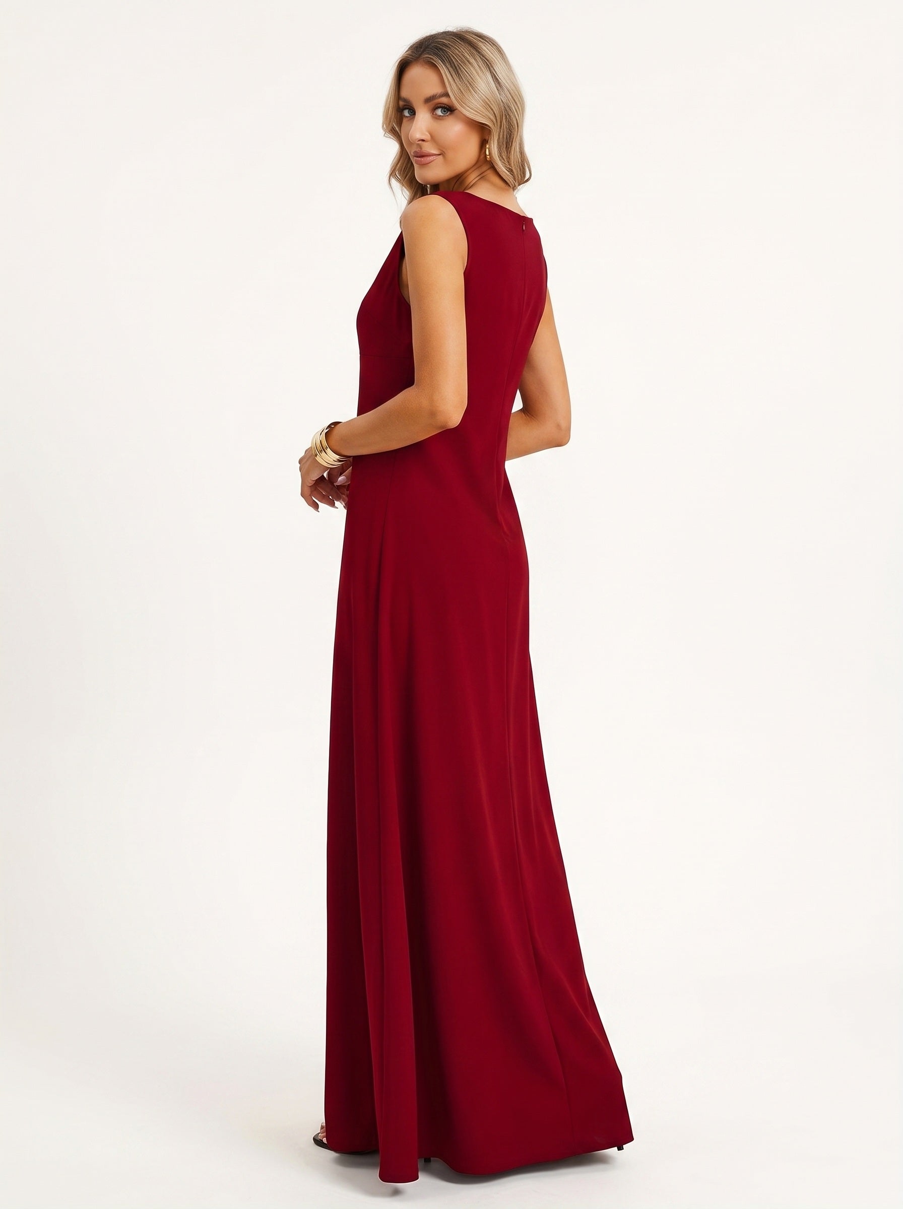ADÈLE | Robe longue fluide sans manches