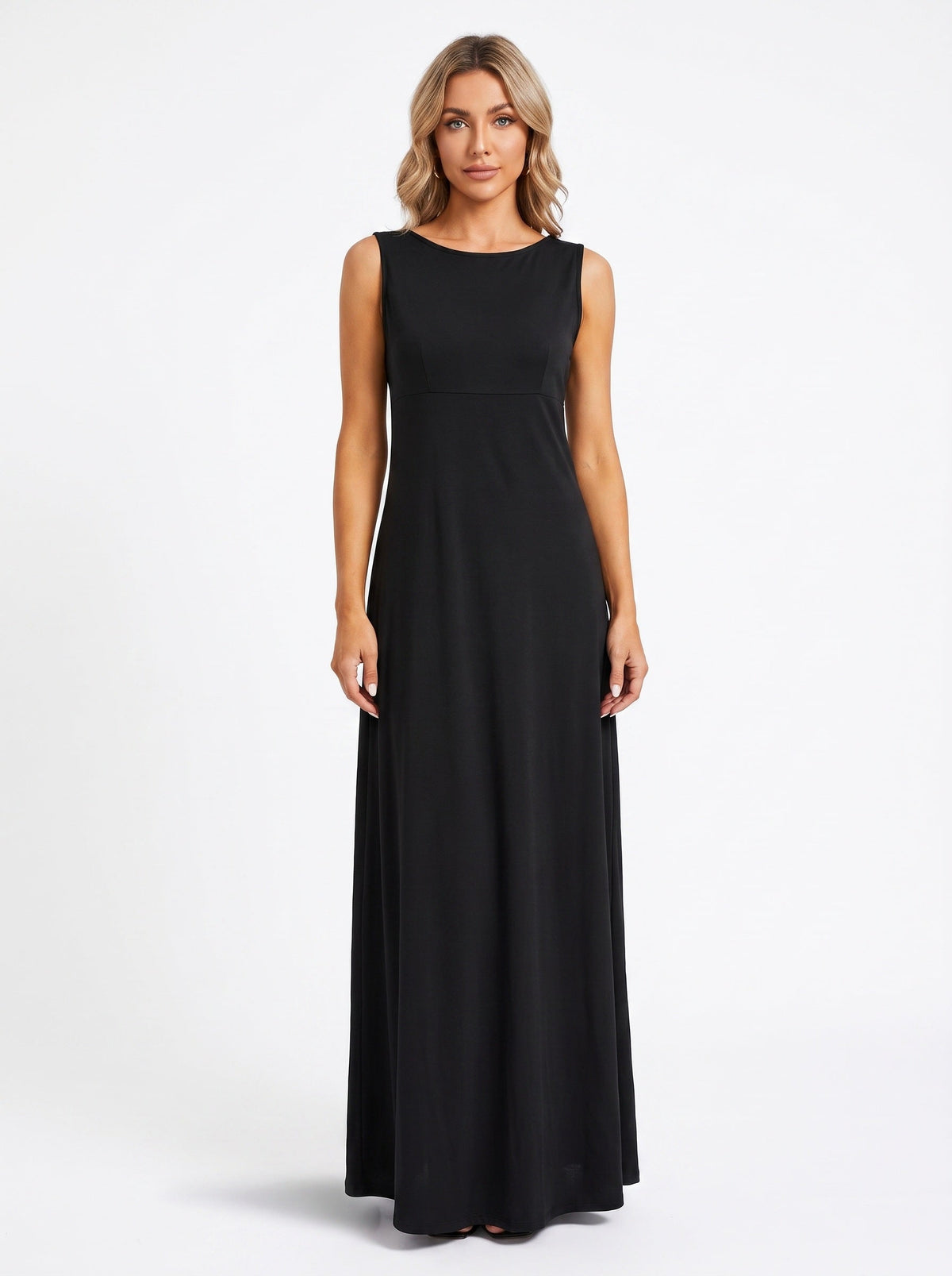 LOOK ADÈLE - robe longue fluide noire