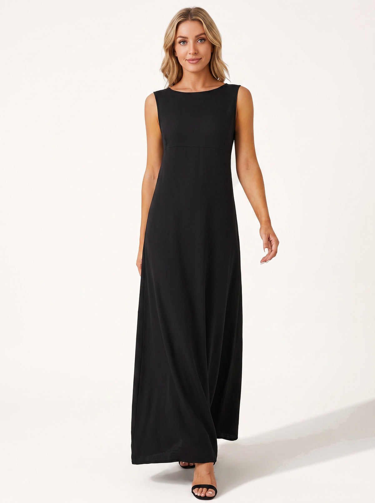 ADÈLE | Robe longue fluide sans manches