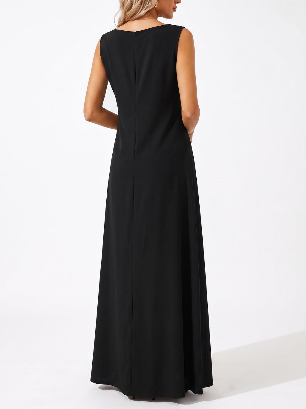 ADÈLE | Robe longue fluide sans manches