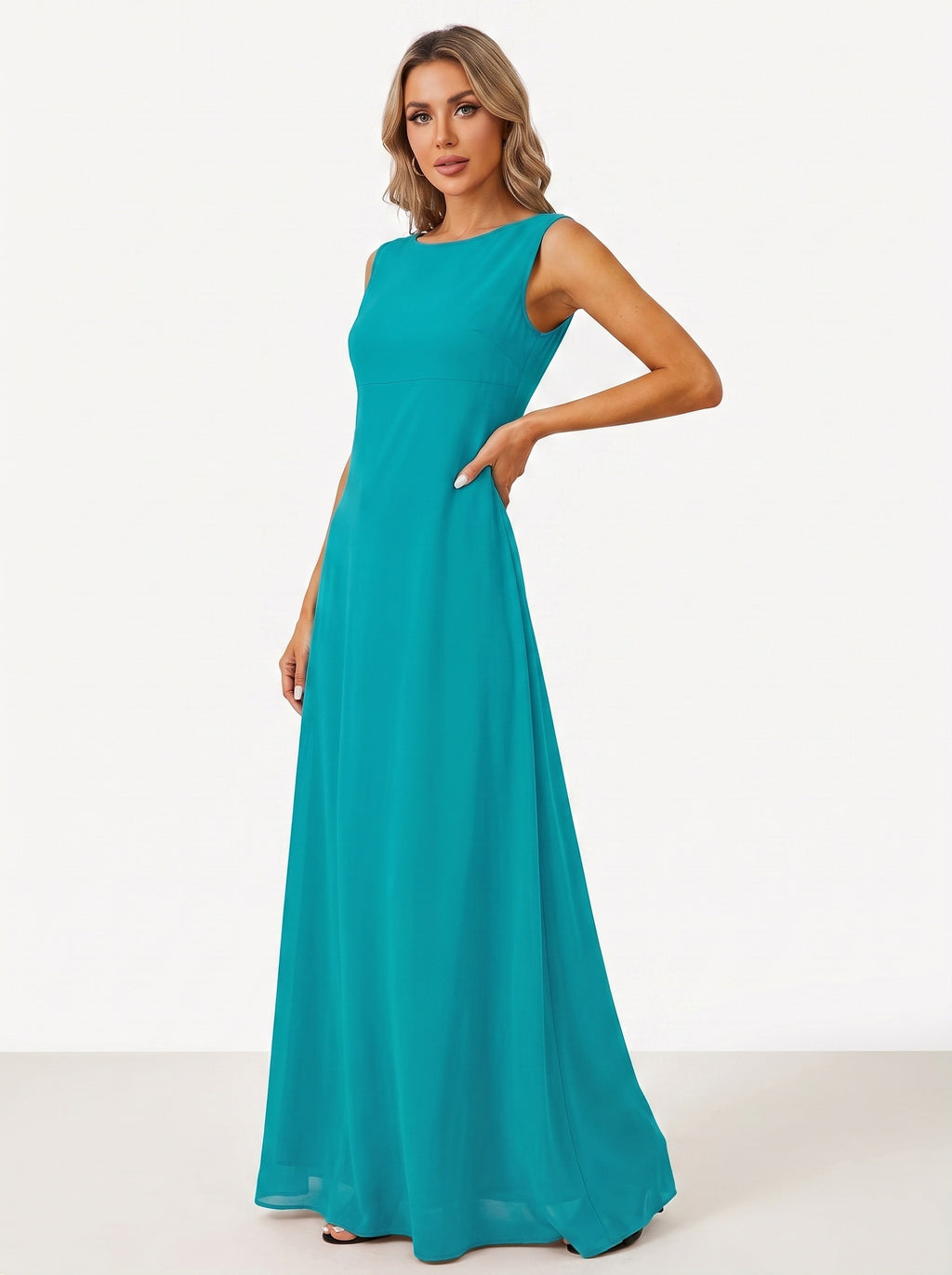ADÈLE | Robe longue fluide sans manches