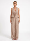 PORTOFINO | Ensemble top rayé sans manches et pantalon large