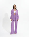 IBIZA | Ensemble veste ouverte en dentelle et pantalon