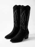 CHELSEA | Bottes western brodées, bout pointu